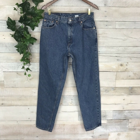 Vintage Levis 550 Relaxed Tapered High Jeans 13 - Picture 1 of 8